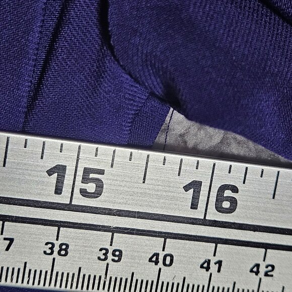 Ralph Lauren Purple Draped Jersey Long Sleeve Cocktail Dress Size 2 - Picture 9 of 14